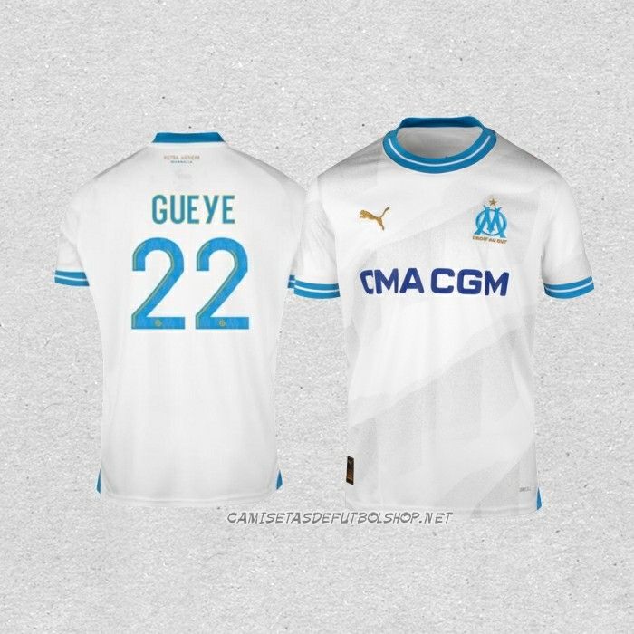 Camiseta Primera Olympique Marsella Jugador Gueye 23-24